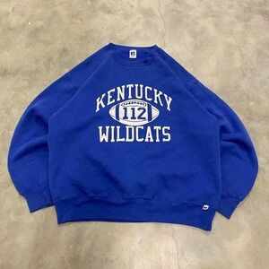 vintage russell athletic football kentucky wildcats crewneck